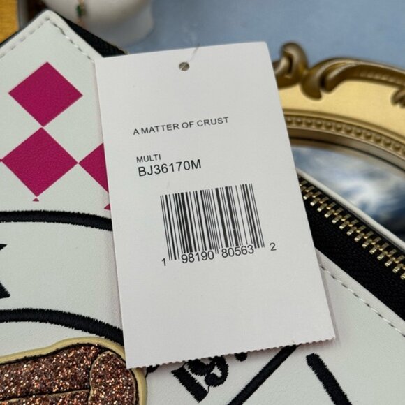 🆕 BETSEY JOHNSON 🧿 NWT A Matter Of Crust Novelty NYC Pizzabox Crossbody Bag - Picture 16 of 16